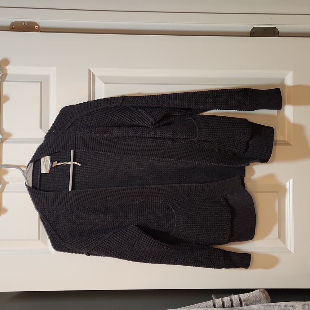 Black cardigan